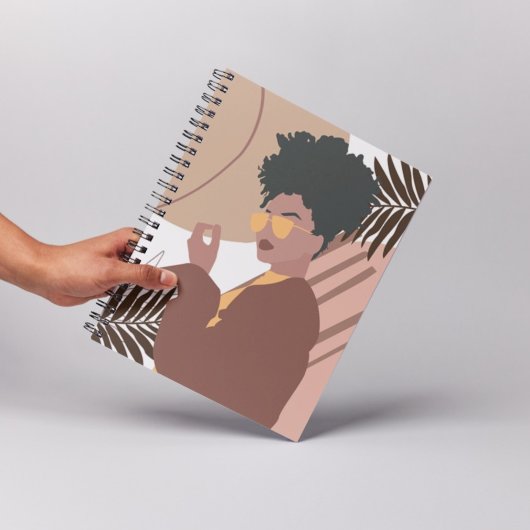 Moderne Afro-Amerikaanse Vrouw Boho Art Planner
