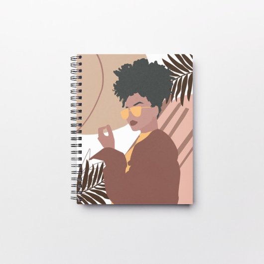 Moderne Afro-Amerikaanse Vrouw Boho Art Planner