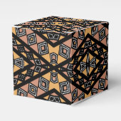 Moderne Afro Pop Bogolan Modderdoek Ontwerp Bedankdoosjes (Voorkant Zijde)