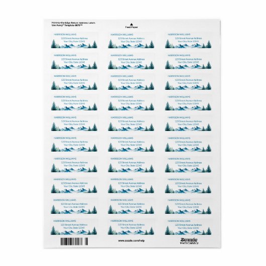 Moderne Afscheidsfeest Etiket (Full Sheet)