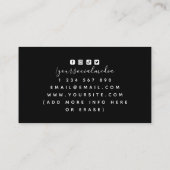 Moderne afschermende Logo Coach Instructor Fencer  Visitekaartje (Achterkant)