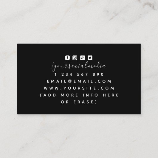 Moderne afschermende Logo Coach Instructor Fencer  Visitekaartje (Achterkant)