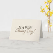 Moderne afsluitingsdag Aardse vastgoedmakelaar Kaart (Gele Bloem)