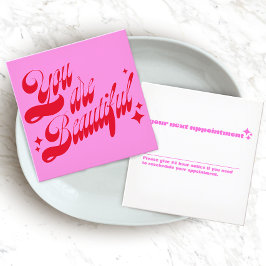 Moderne Afspraak Herinnering, Roze Sterren Afsprakenkaartje