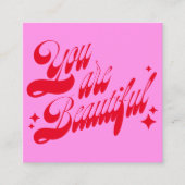 Moderne Afspraak Herinnering, Roze Sterren Afsprakenkaartje (Voorkant)