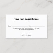 Moderne Afspraakherinnering Afsprakenkaartje (Achterkant)