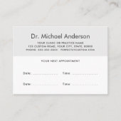 Moderne afsprakenkaarten met aangepaste logo afsprakenkaartje (Voorkant)