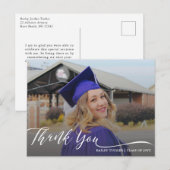 Moderne Afstudeer Dank Je Briefkaart (Voorkant / Achterkant)