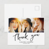 Moderne Afstudeer Dank Je Briefkaart (Voorkant / Achterkant)