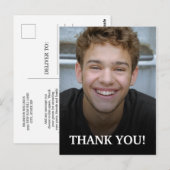 Moderne Afstudeer Dank Je Foto Briefkaart (Voorkant / Achterkant)