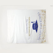 Moderne afstudeer nep slingers achtergrond wandkleed (Voorkant (horizontaal))