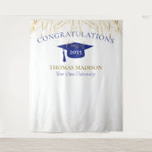 Moderne Afstudeer Valse Slierten Achtergrond Wandkleed (Voorkant)