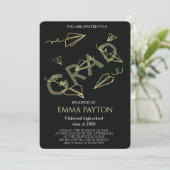 Moderne Afstudeer Viering Kaart (Staand voorkant)