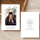 Moderne afstudeeraankondiging & uitnodiging