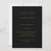 Moderne Afstudeerboog Foto Afstuderen Aankondiging (Achterkant)