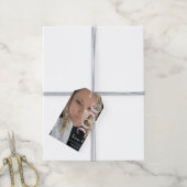 Moderne afstudeercadeau 2026 Lichtroze fotomagneet Cadeaulabel (Met Touw)