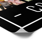 Moderne AFSTUDEERDER 13x fotocollage Graduation Pa Poster (Hoek)