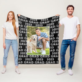 Moderne Afstudeerder 2023 FotoTypografie Fleece Deken