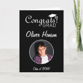 Moderne Afstudeerder Afstuderen Foto van Gefelicit Kaart (Voorkant)