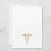 Moderne Afstudeerder Doctor in de geneeskunde Kaart (Achterkant)