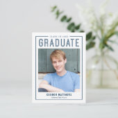 Moderne Afstudeerder Editable Color Afstuderen Bri Briefkaart (Staand voorkant)