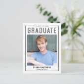 Moderne Afstudeerder Editable Color Afstuderen Bri Briefkaart (Staand voorkant)
