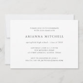 Moderne Afstudeerder Faux Roos Gold Photo Gradupar Kaart (Achterkant)