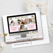 Moderne Afstudeerder Foto Collage Funny Graduation Briefkaart