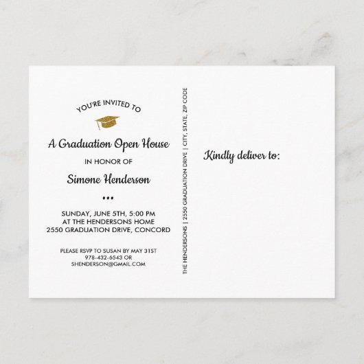 Moderne Afstudeerder Foto Collage Funny Graduation Briefkaart (Achterkant)