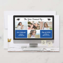 Moderne Afstudeerder Foto Collage Funny Graduation Kaart