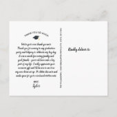 Moderne Afstudeerder Fotogradatie Partij Hartelijk Briefkaart (Achterkant)