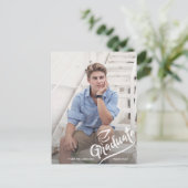 Moderne Afstudeerder Fotogradatie Partij Hartelijk Briefkaart (Staand voorkant)