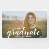 Moderne Afstudeerder Fotoklasse van 20XX Afstudere Spandoek (Horizontaal)