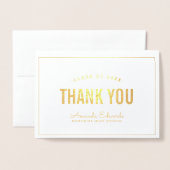 Moderne Afstudeerder Gold Foto Hartelijk dank Folie Kaarten (Voorkant met envelop)