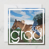 Moderne Afstudeerder Graduation Party voor fotovie Kaart (Voorkant)