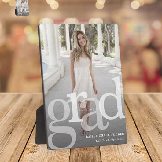 Moderne AFSTUDEERDER Overlay Class Year Photo Afst Fotoplaat