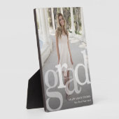 Moderne AFSTUDEERDER Overlay Class Year Photo Afst Fotoplaat (Zijkant)