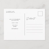 Moderne Afstudeerder Type 3 Fotocollage Aankondigingskaart (Achterkant)