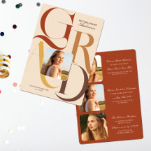 Moderne Afstudeerder Typografie Foto Afstuderen