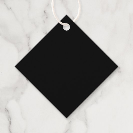 Moderne Afstudeerder Typografie met Klasse Jaar Bedankjes Labels (Achterkant)