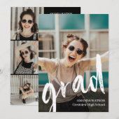 Moderne Afstudeerder van fotocollage van 2022 Afst Kaart (Voorkant / Achterkant)