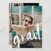 Moderne Afstudeerder van fotocollage van 2022 Afst Kaart (Voorkant / Achterkant)