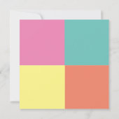 Moderne AFSTUDEERDER voor kleurenblok Open House Kaart (Achterkant)