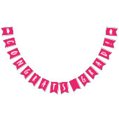 Moderne Afstudeerder voor warme roze Afstuderen Vlaggetjes (Alle)