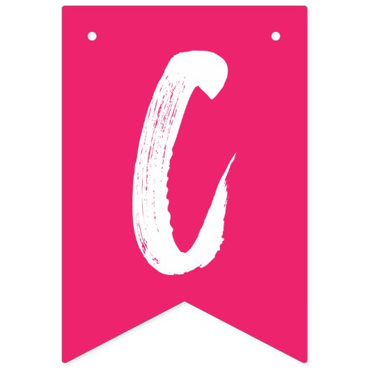 Moderne Afstudeerder voor warme roze Afstuderen Vlaggetjes (Tweede vlag)