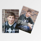 Moderne afstudeerfeest aangepaste foto kaart