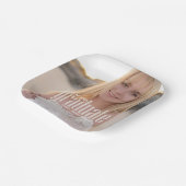 Moderne afstudeerfeest aangepaste foto papieren bordje (Gebogen)