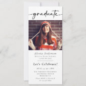 Moderne afstudeerfeest digitale website kaart (Voorkant)