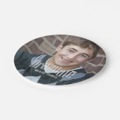 Moderne afstudeerfeest Foto op maat Papieren Bordje (Gekanteld)