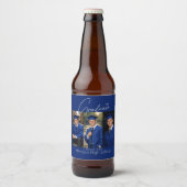 Moderne Afstudeerfeest Foto Weergave Bier Etiket (Voorkant)